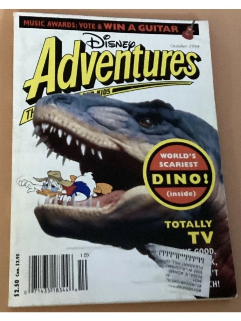1994 Vintage Disney Adventures Magazine October World’s Scariest Dino Dinosaurs